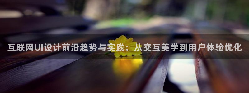 先锋娱乐官方：互联网UI设计前